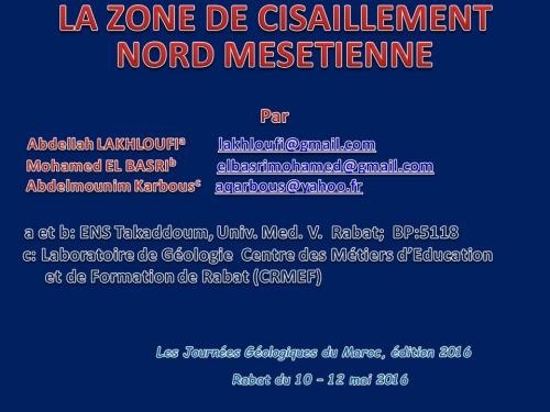 La Zone de Cisaillement N Meset Jour Géol (1)